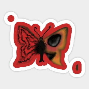 Skull butterfly Sticker